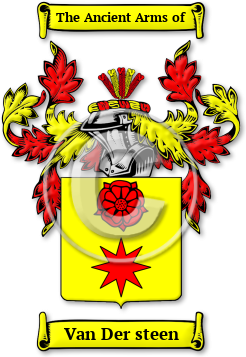 Van Der steen Family Crest Download (jpg) Legacy Series - 150 DPI